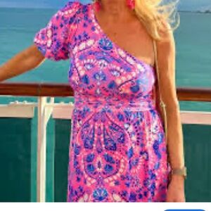 Lilly Pulitzer one sleeve dress
